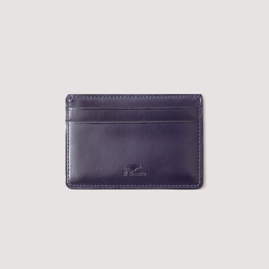 Il Bussetto Slim Card Holder - Dark Navy