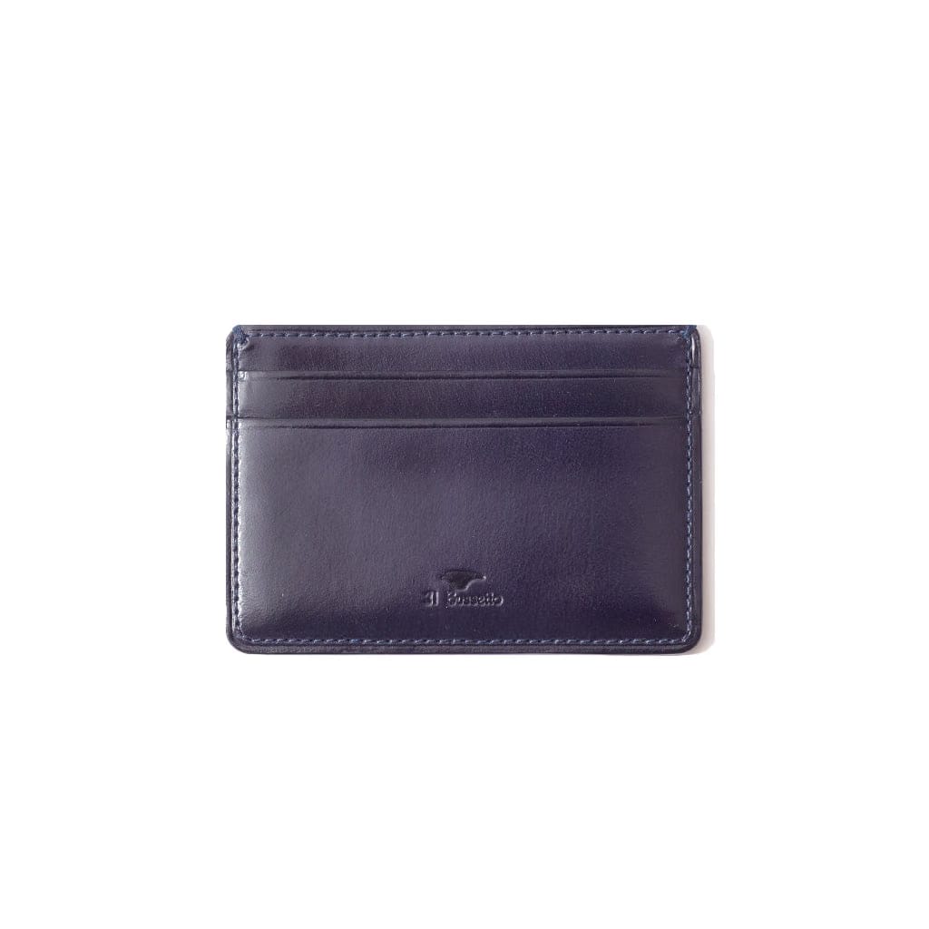 Il Bussetto Slim Card Holder - Dark Navy
