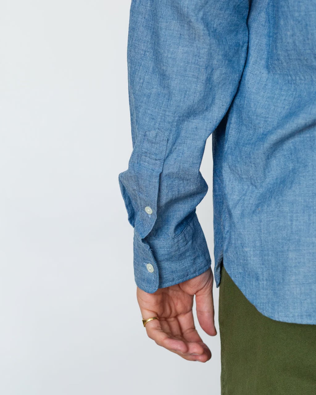 BEAMS PLUS Chambray Shirt - Sax
