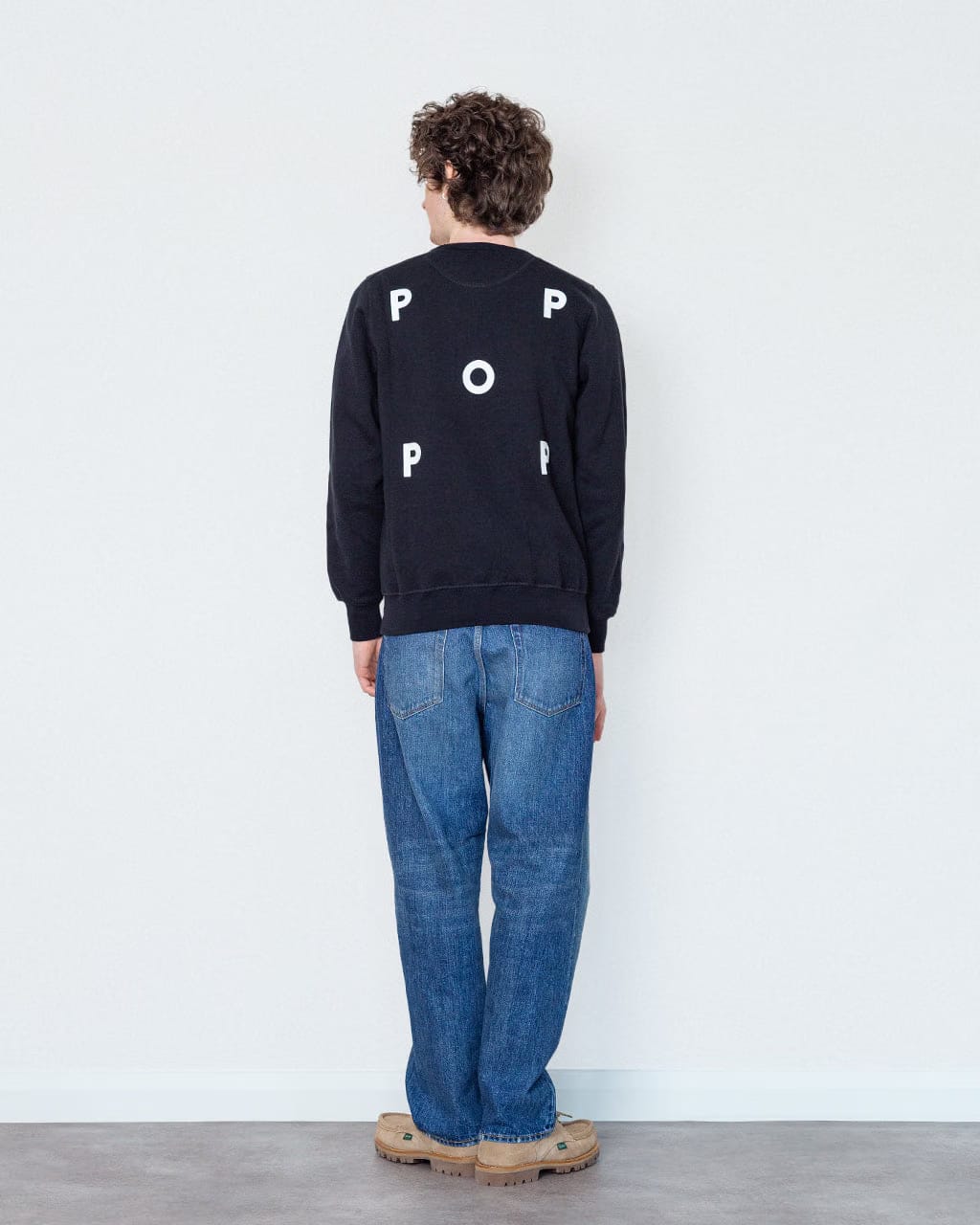 Pop Trading Company Pop Logo Crewneck Sweatshirt - Black