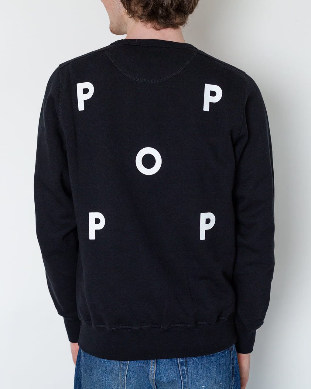 Pop Trading Company Pop Logo Crewneck Sweatshirt - Black
