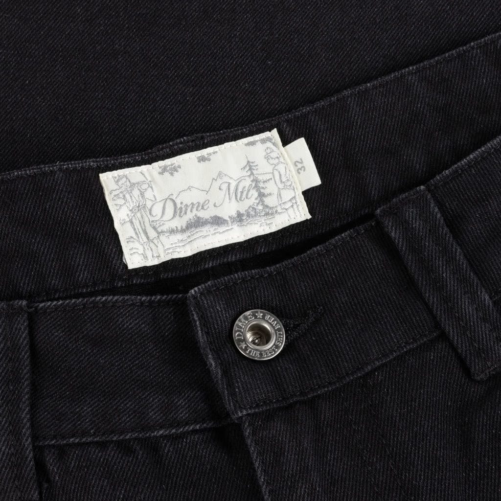 Dime Baggy Denim Pants Black