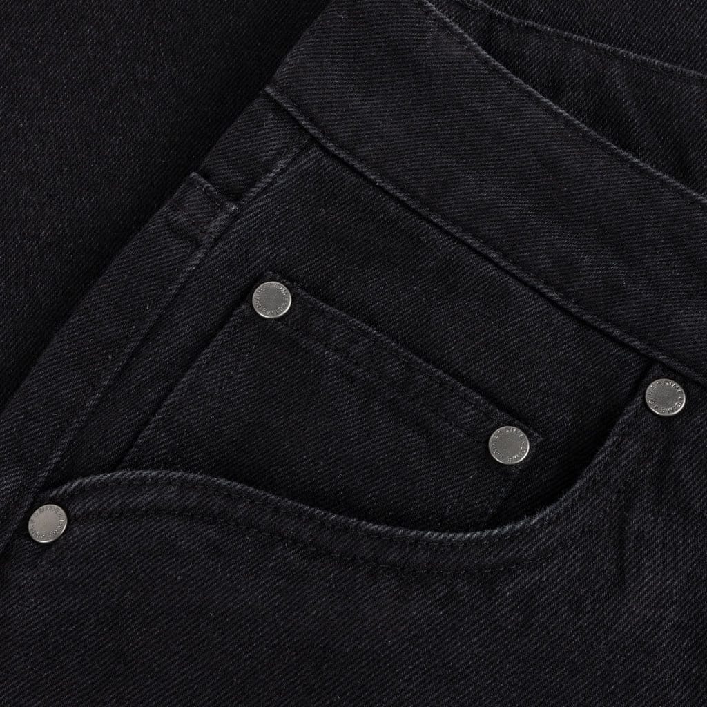 Dime Baggy Denim Pants Black