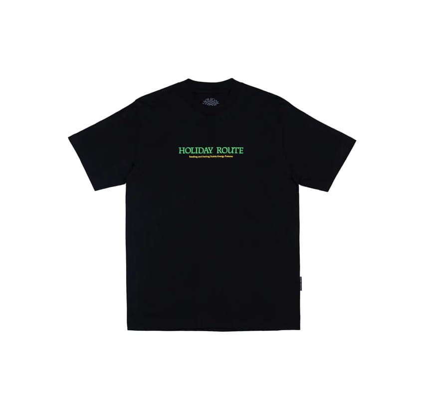 Holiday Route Energy Patterns T-Shirt Black