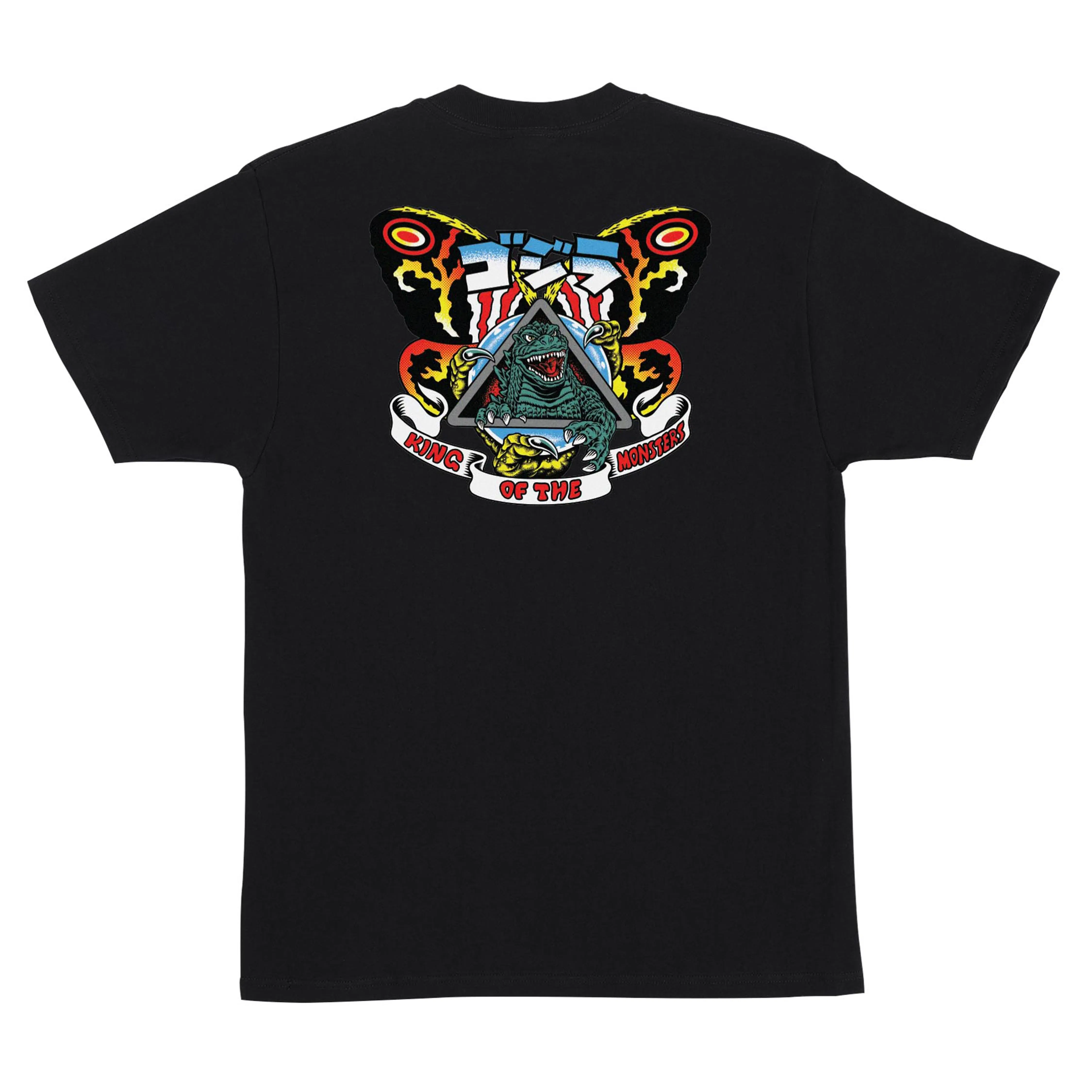 Santa Cruz vs Godzilla Natas Mothra T-Shirt Black