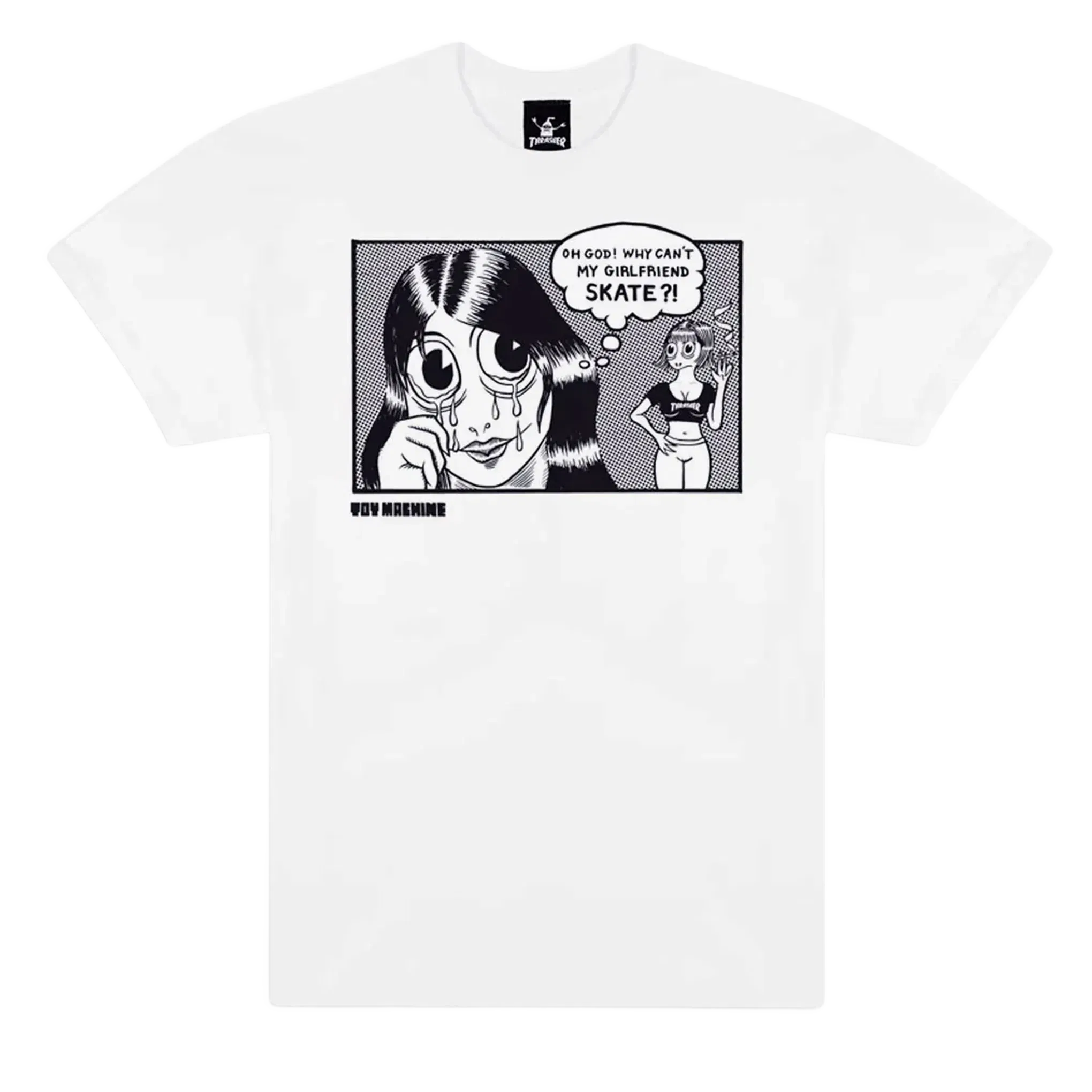 Thrasher X Toy Machine Girlfriend T-Shirt White