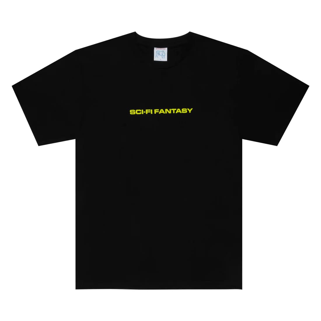 Sci-Fi Fantasy Textured Logo T-Shirt Black