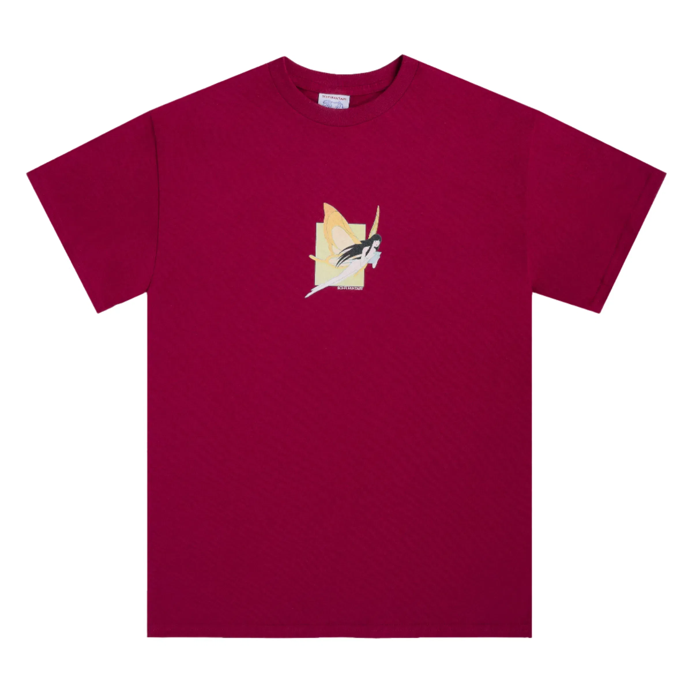Sci-Fi Fantasy Moth Girl T-Shirt Berry