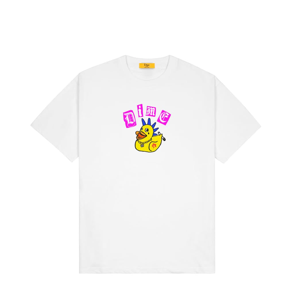 Dime Rebel T-Shirt White/Yellow