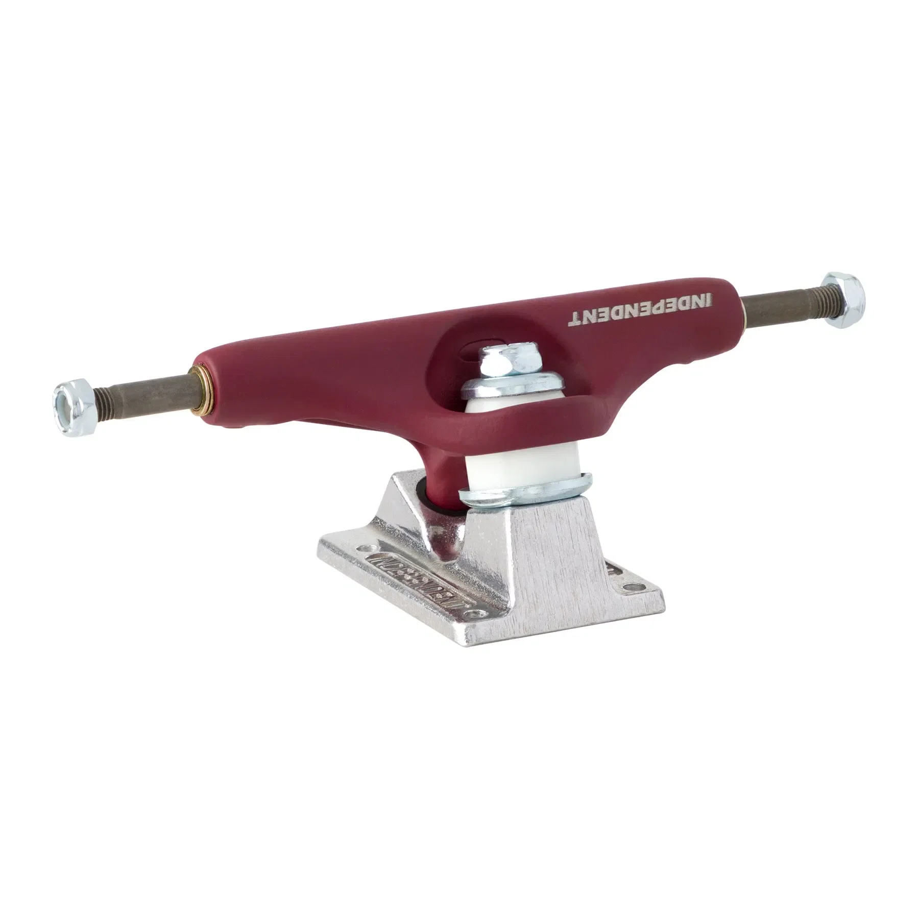 Independent 144 Stage 11 BTG Speed Burgundy Silver Standard Skateboard Trucks