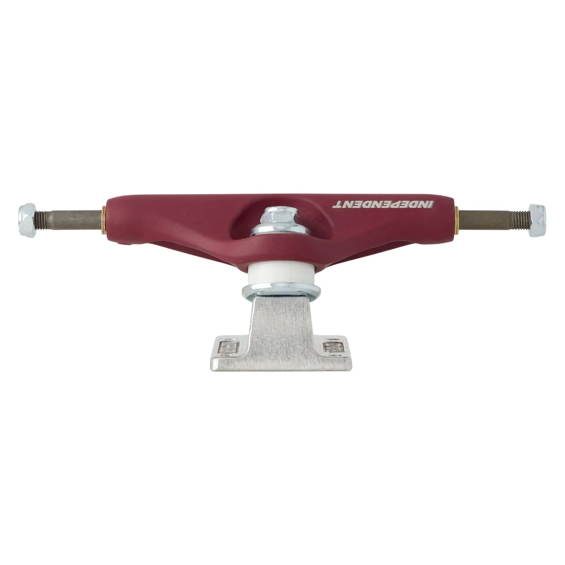 Independent 144 Stage 11 BTG Speed Burgundy Silver Standard Skateboard Trucks
