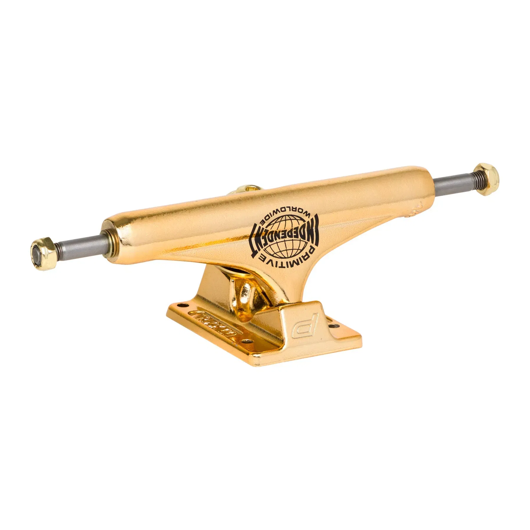Independent x Primitive 144 Gold Mid Skateboard Trucks