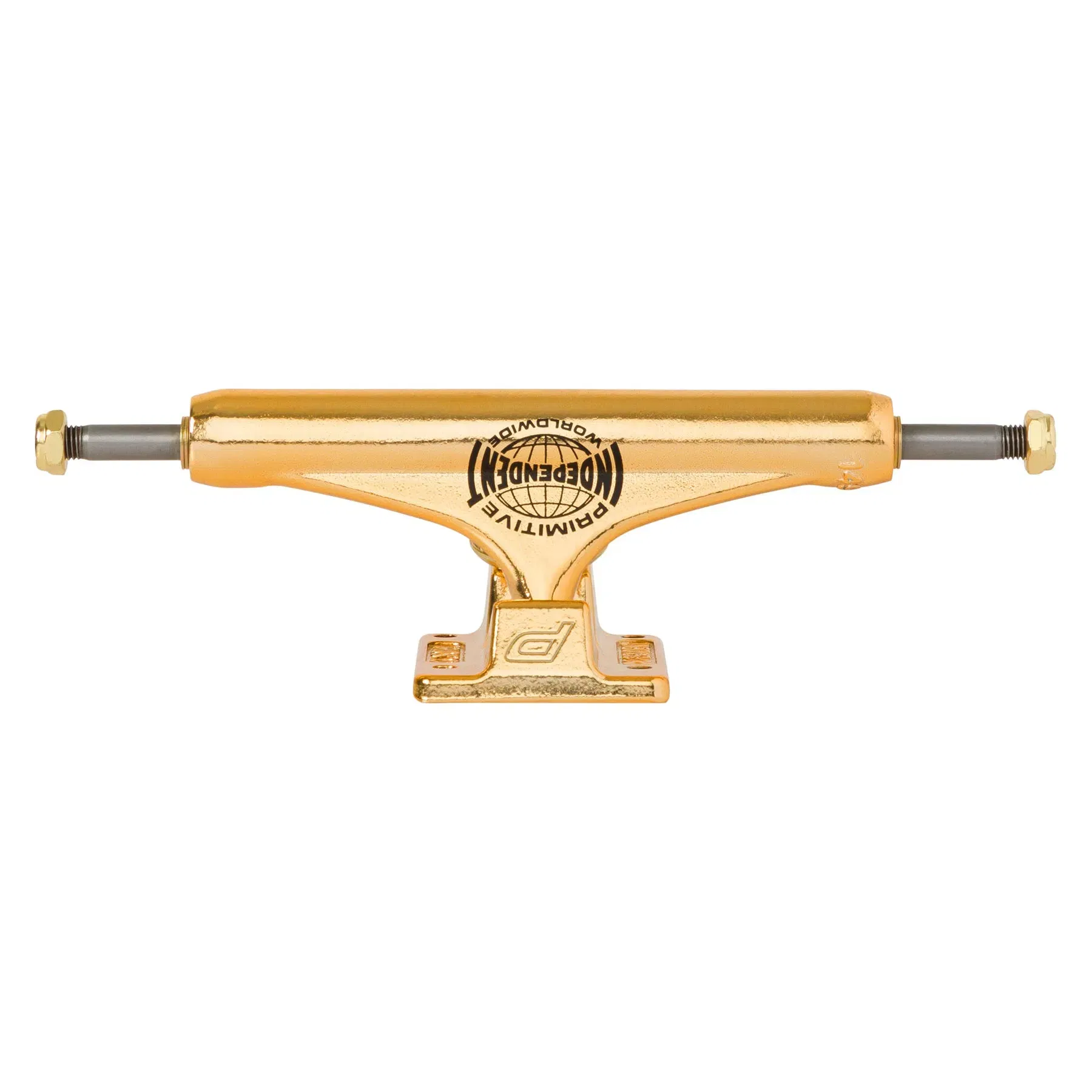 Independent x Primitive 144 Gold Mid Skateboard Trucks