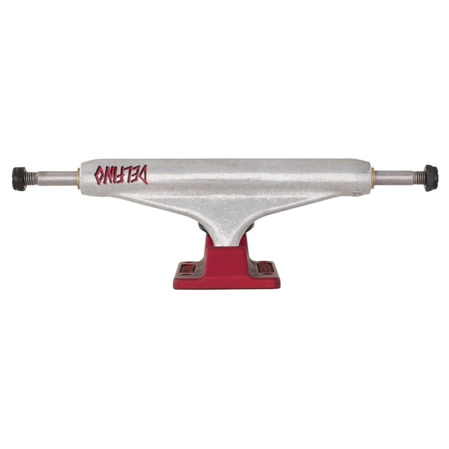 Independent 144 Stage 11 Hollow Delfino Silver Red Standard Skateboard Trucks