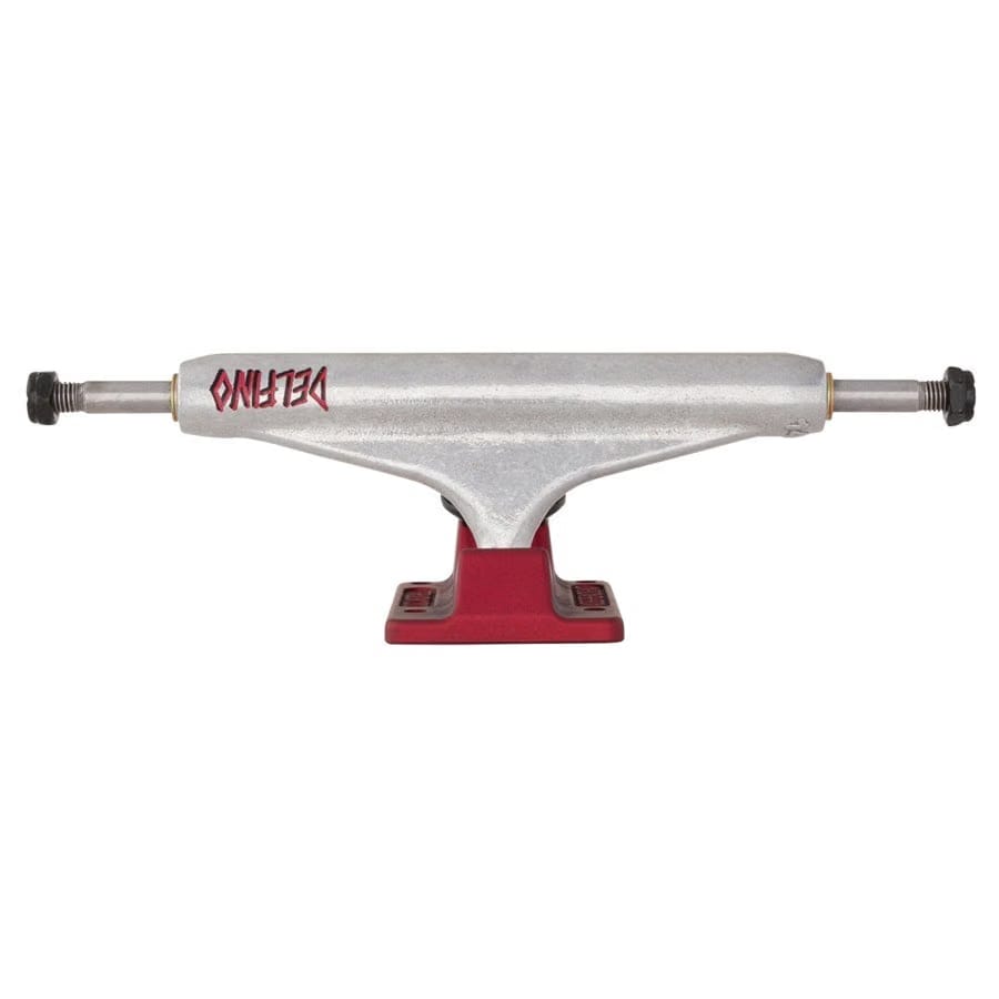 Independent 149 Stage 11 Hollow Delfino Silver Red Standard Skateboard Trucks