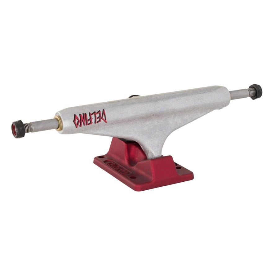 Independent 159 Stage 11 Hollow Delfino Silver Red Standard Skateboard Trucks