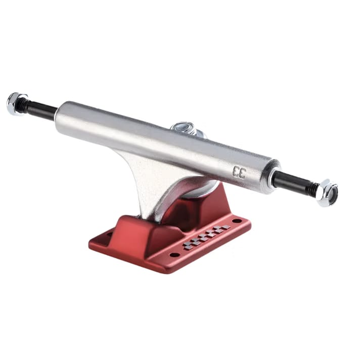 Ace 33 Classic Polished/Red Skateboard Trucks