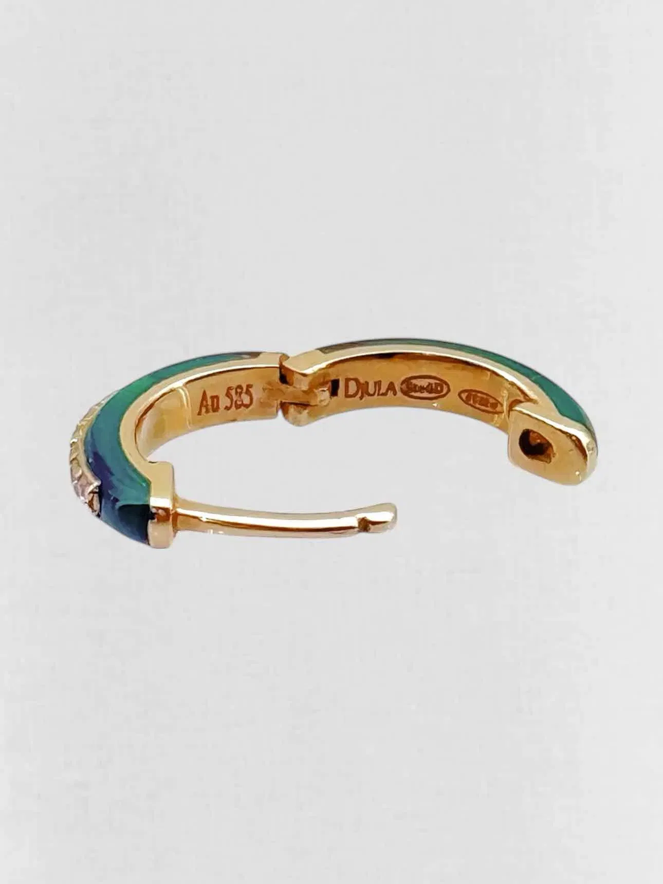 DJULA diamond & enamel Earrings