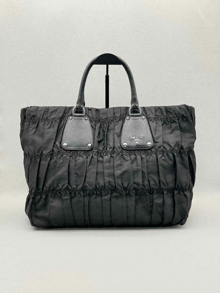 PRADA Tessuto Black Tote Bag