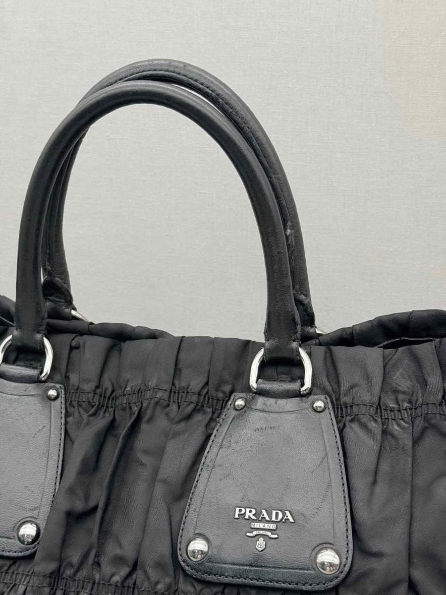 PRADA Tessuto Black Tote Bag