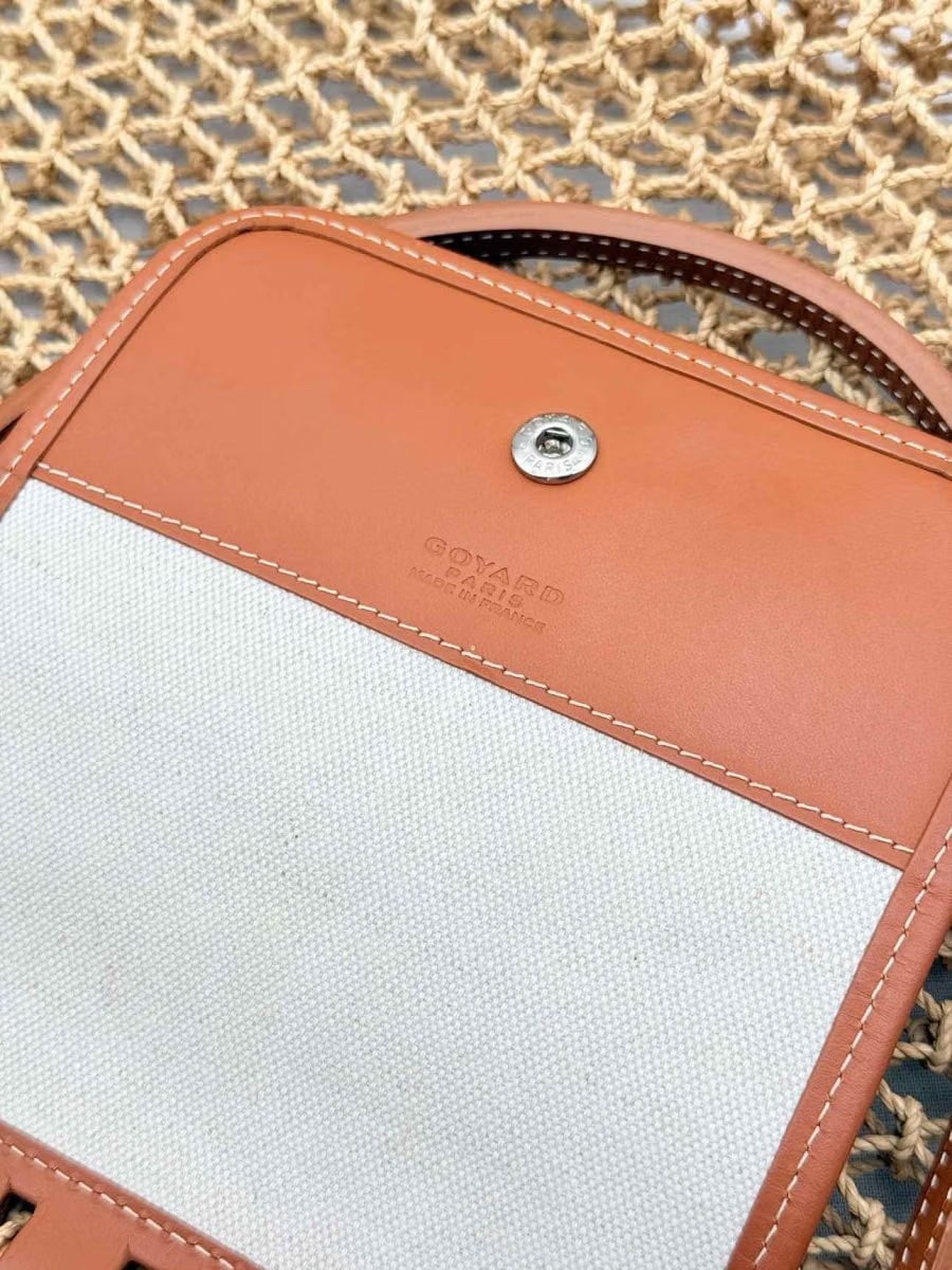 GOYARD Limited Edition Brown & Blue Tote Bag