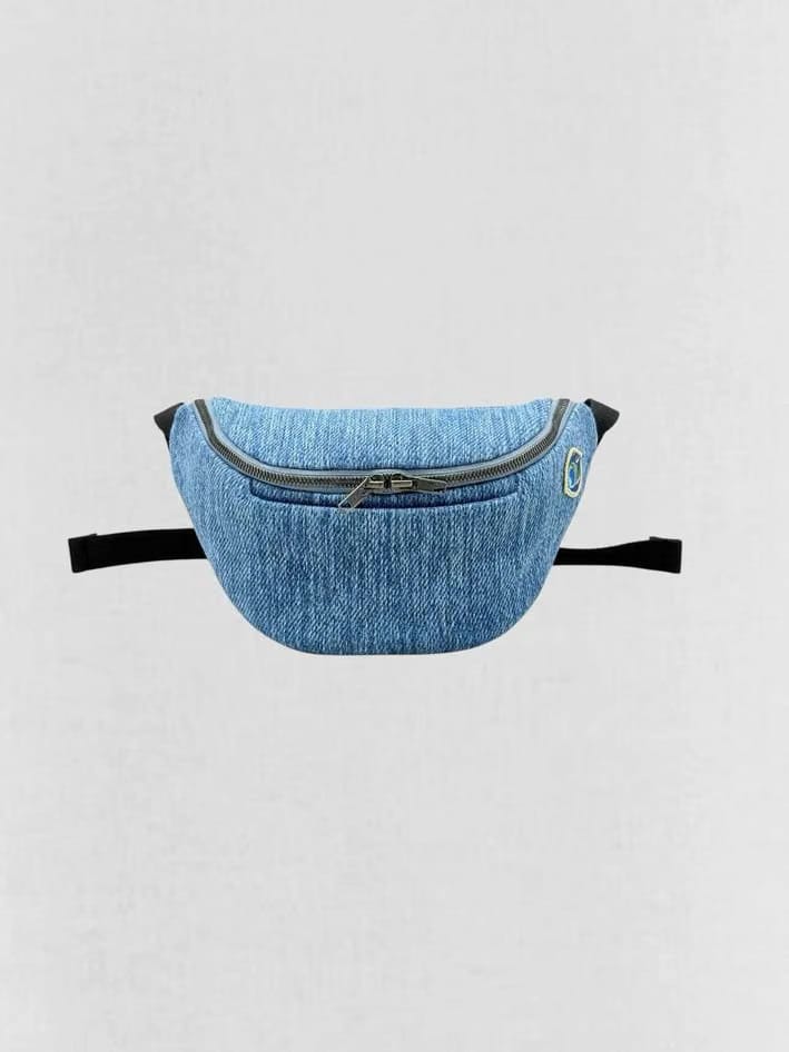 ARTIPOPPE Magic Blue Woven Belt Bag