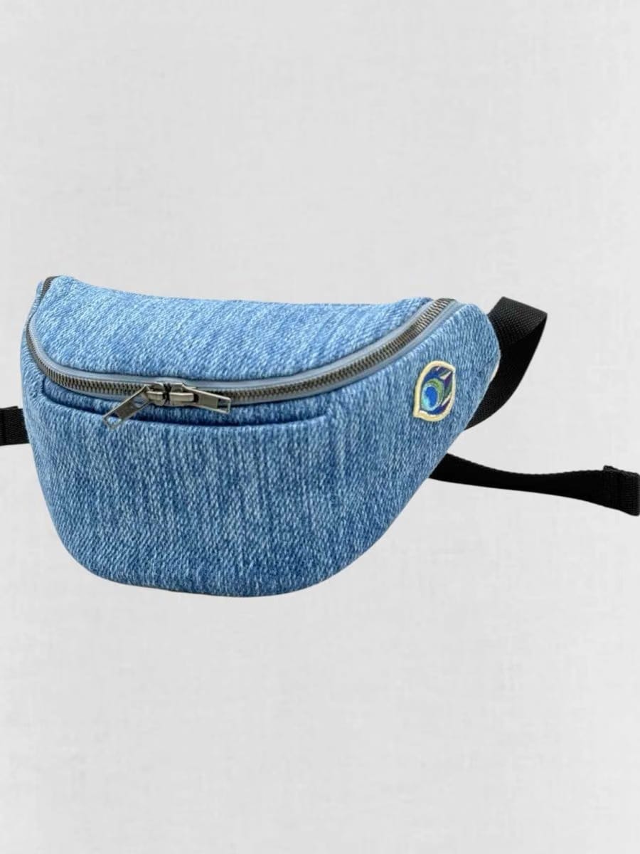 ARTIPOPPE Magic Blue Woven Belt Bag