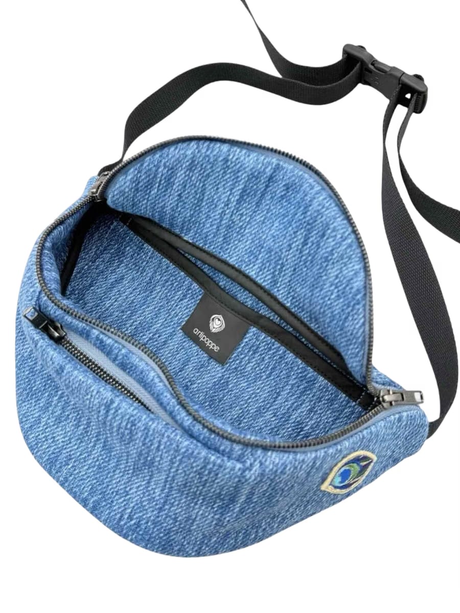 ARTIPOPPE Magic Blue Woven Belt Bag