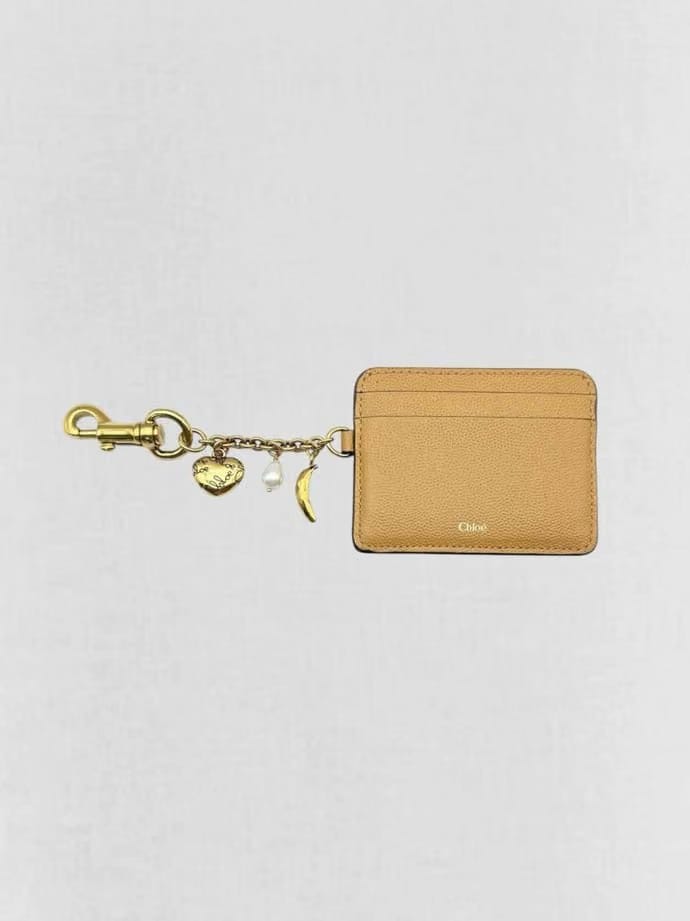 CHLOE Beige Card Holder