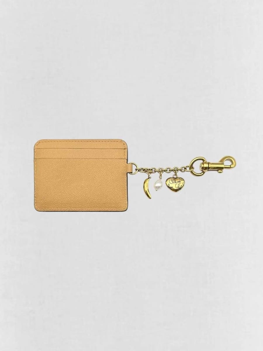 CHLOE Beige Card Holder