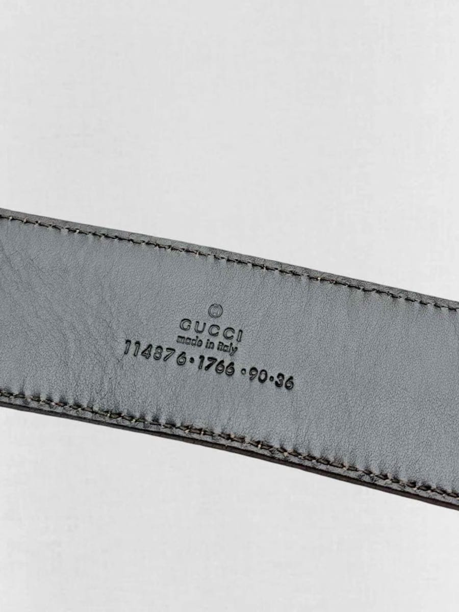 GUCCI Brown & Beige GG Belt