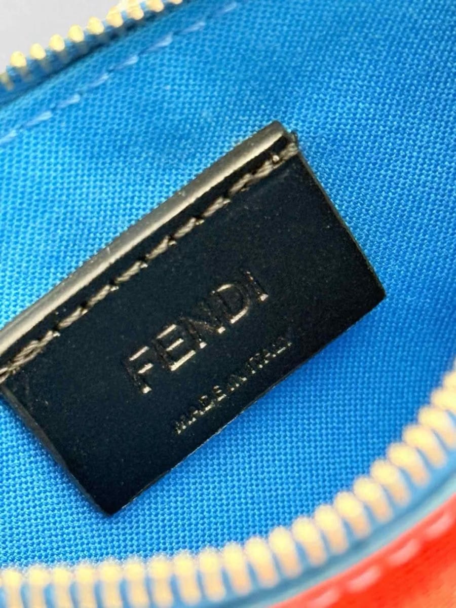 FENDI Red Multicolor Coin Wallet