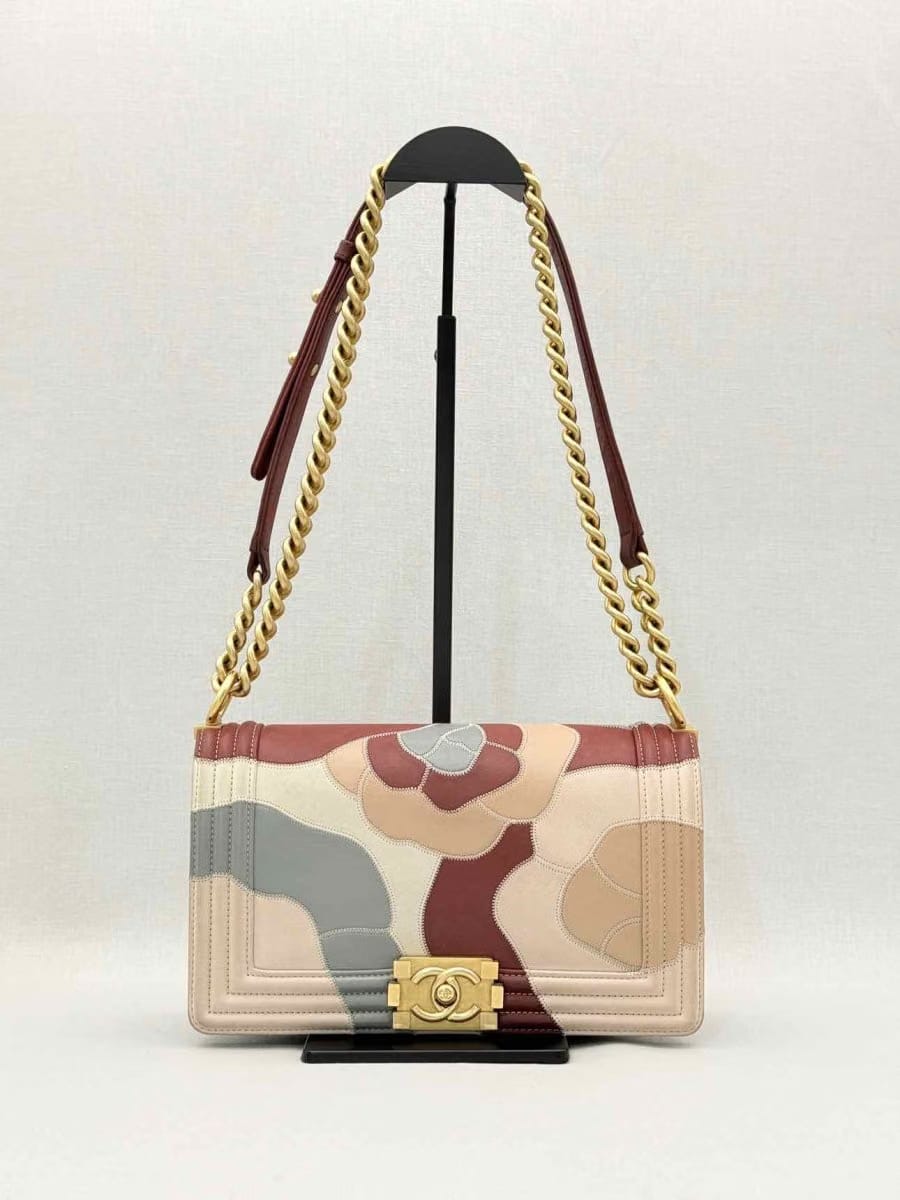 CHANEL Limited Edition Pink Multicolor Shoulder Bag