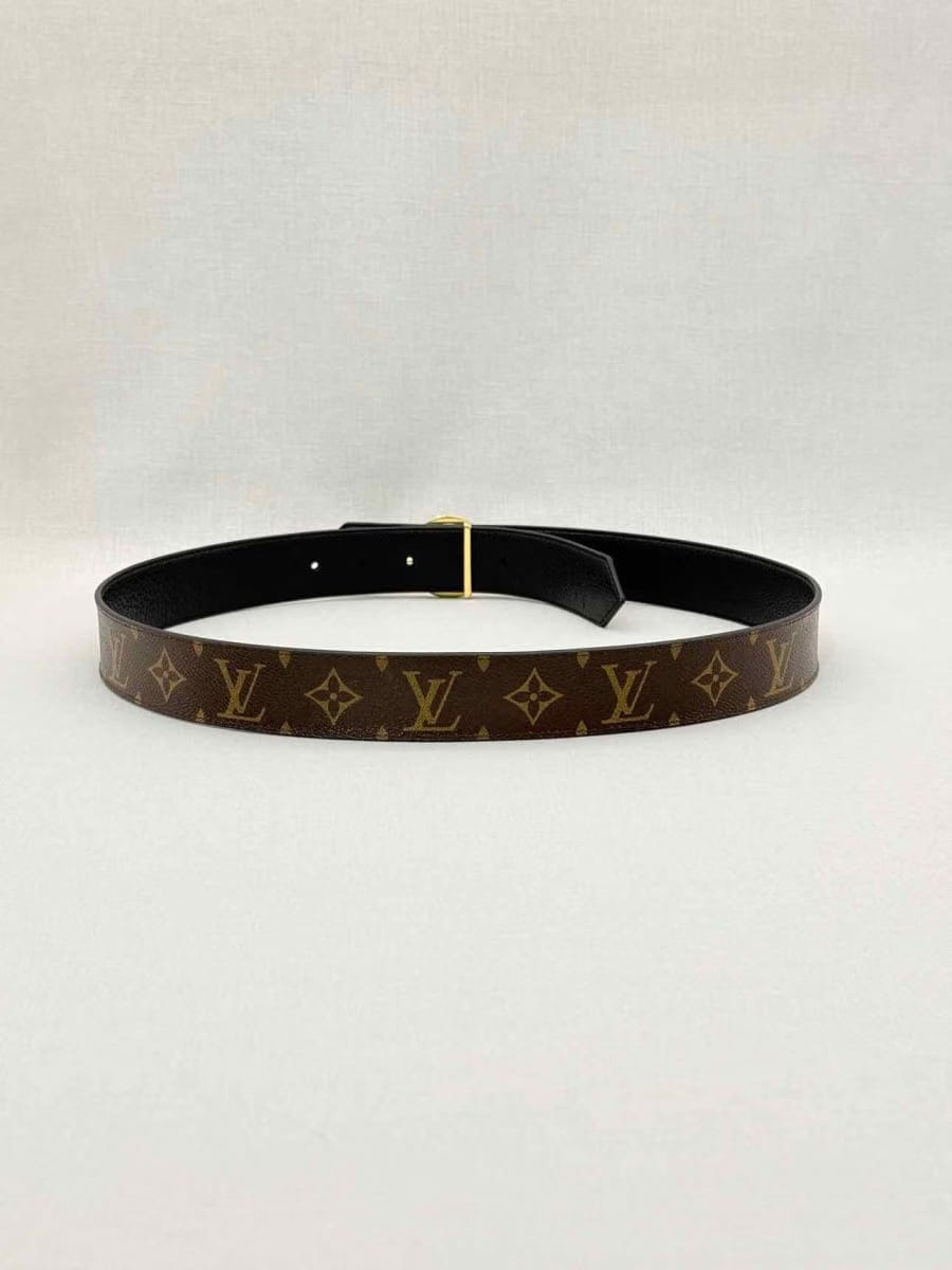 LOUIS VUITTON Brown & Black Monogram Belt