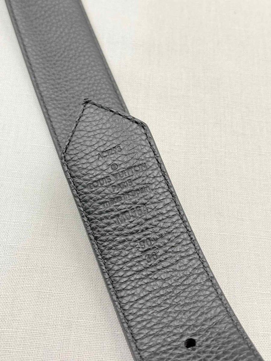 LOUIS VUITTON Brown & Black Monogram Belt