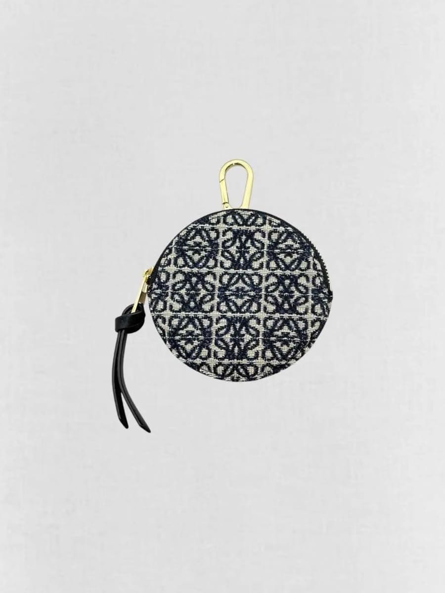LOEWE Blue & White Logo Coin Wallet