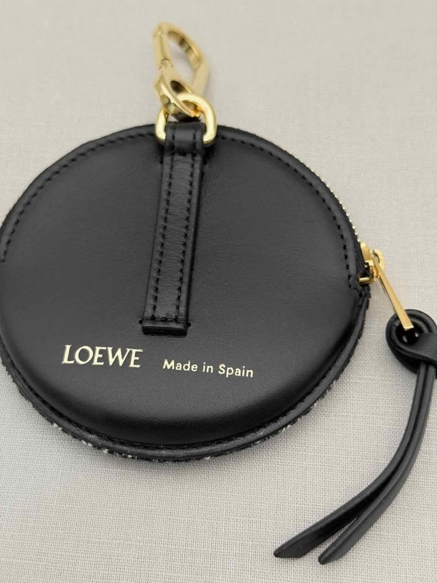 LOEWE Blue & White Logo Coin Wallet