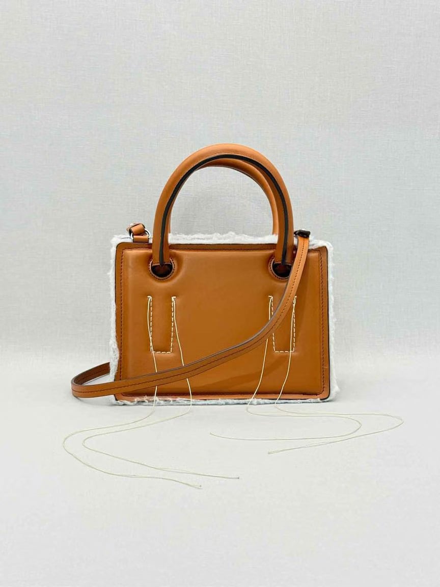 DENTRO Mini Otto Brown Tote Bag