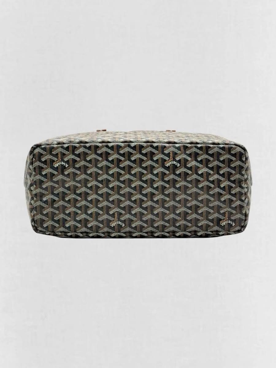 GOYARD Saint Louis PM Black & Tan Tote Bag
