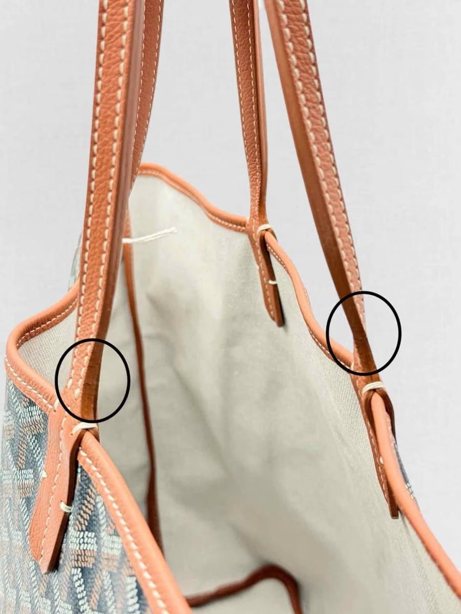 GOYARD Saint Louis PM Black & Tan Tote Bag