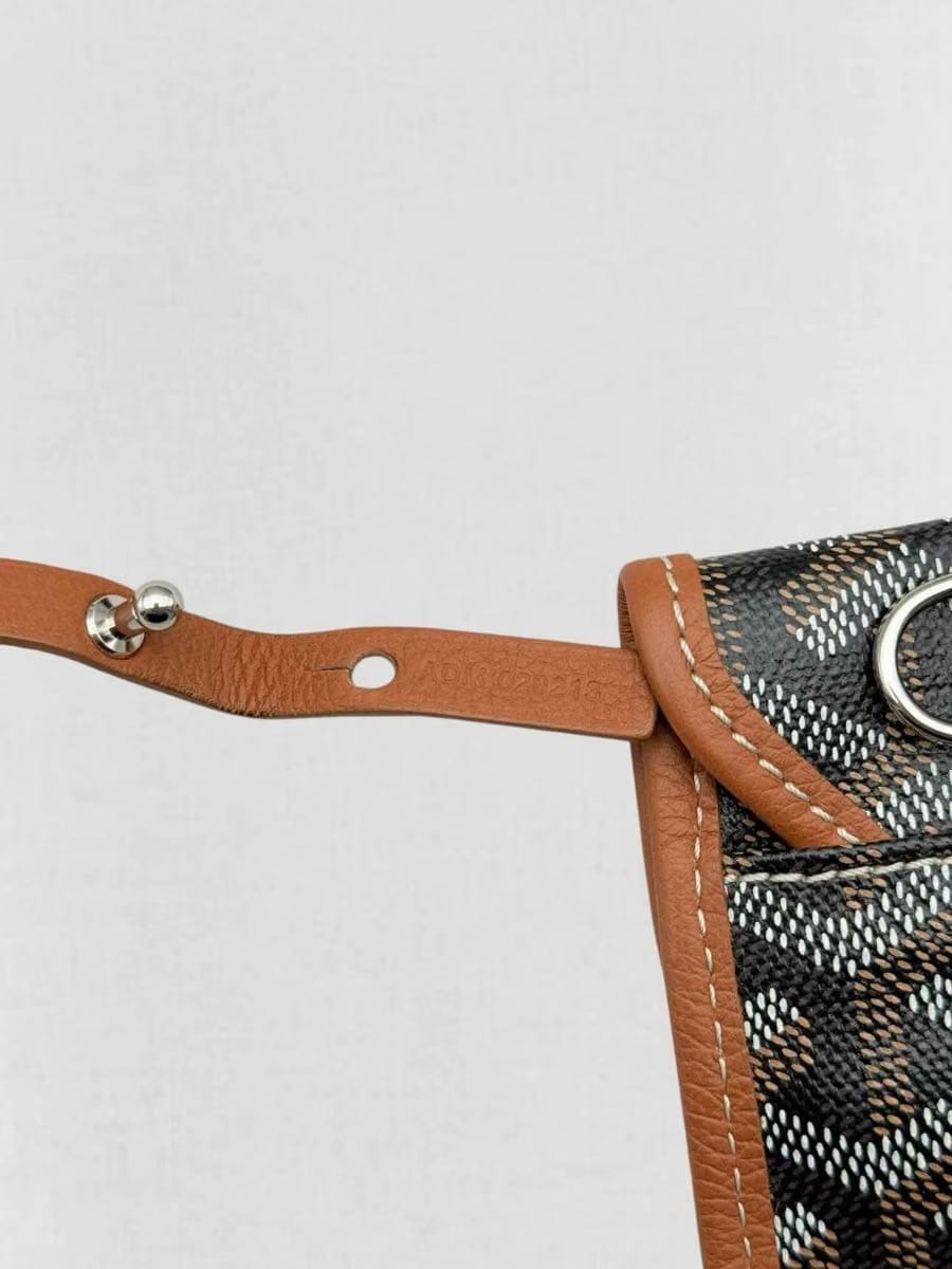 GOYARD Saint Louis PM Black & Tan Tote Bag