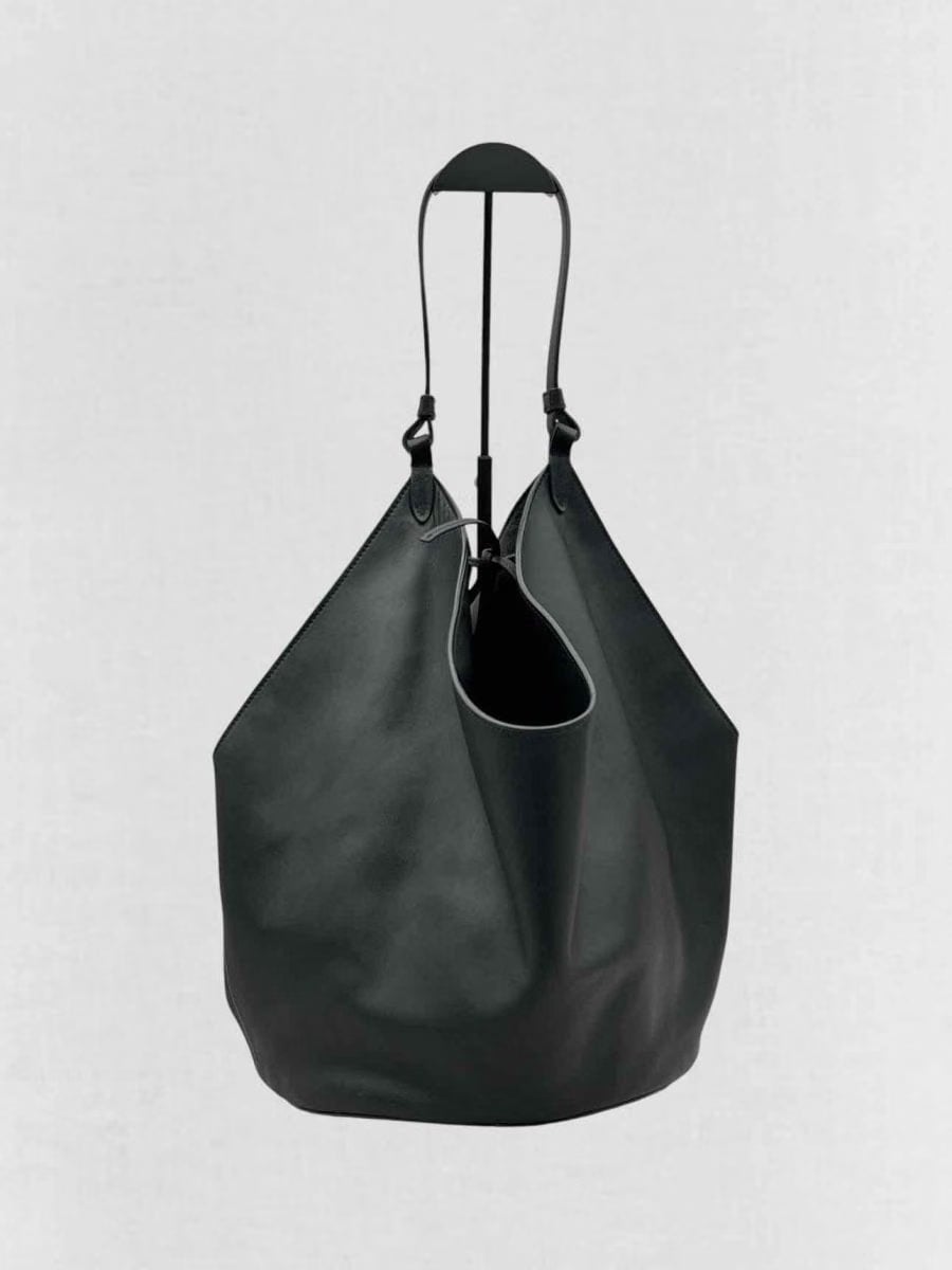 KHAITE Lotus Black Tote Bag