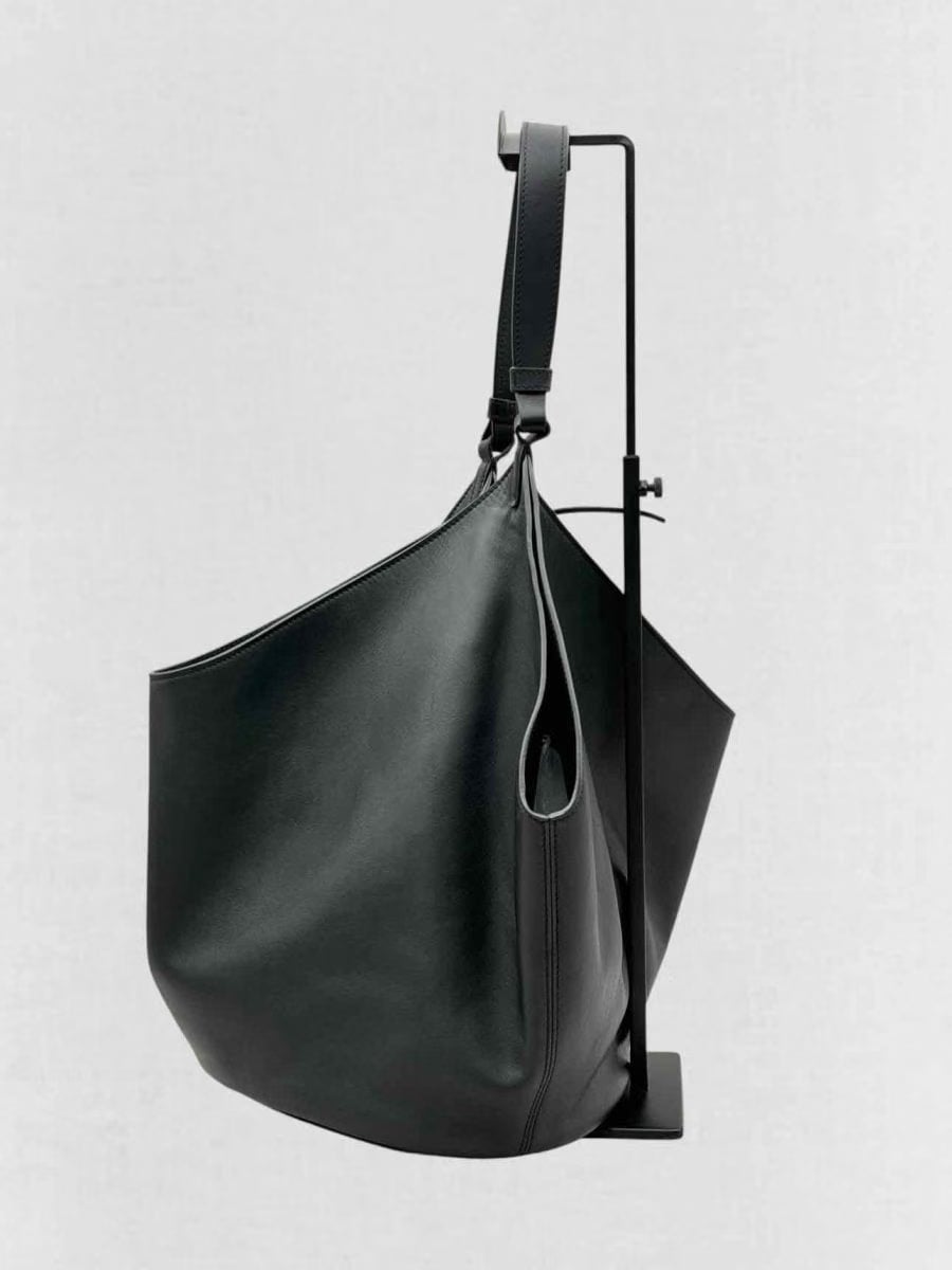 KHAITE Lotus Black Tote Bag