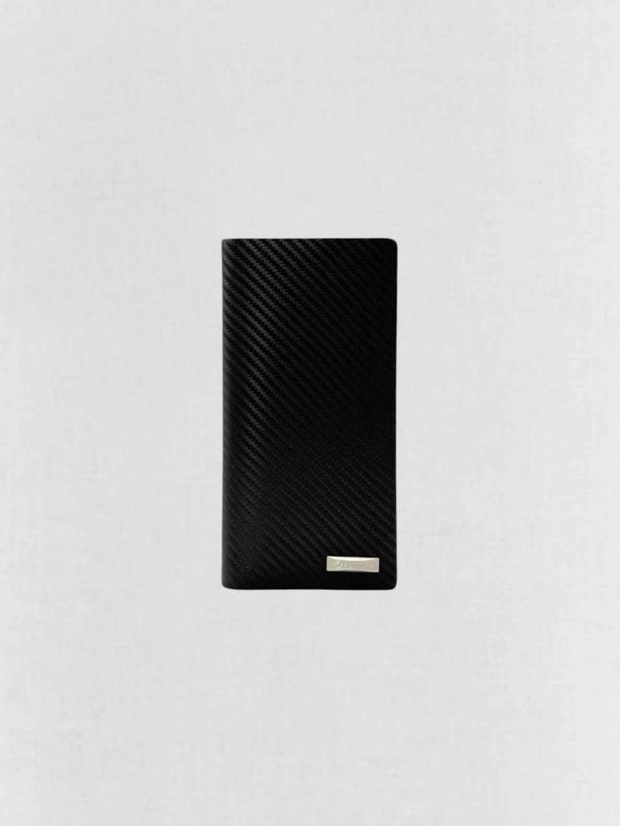 ST.DUPONT Men's Black Weave Continental Wallet