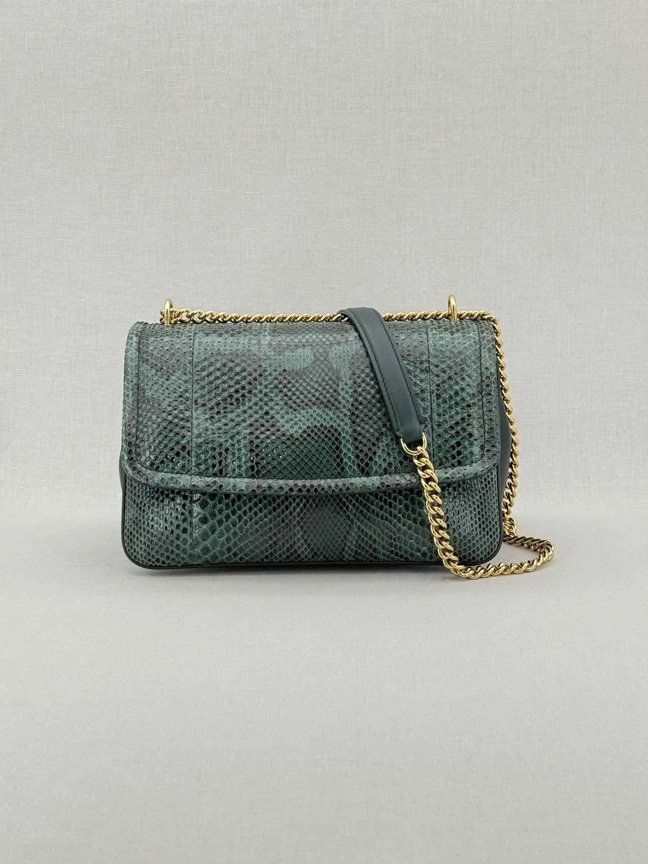 DOLCE & GABBANA Miss Margarita Green Shoulder Bag