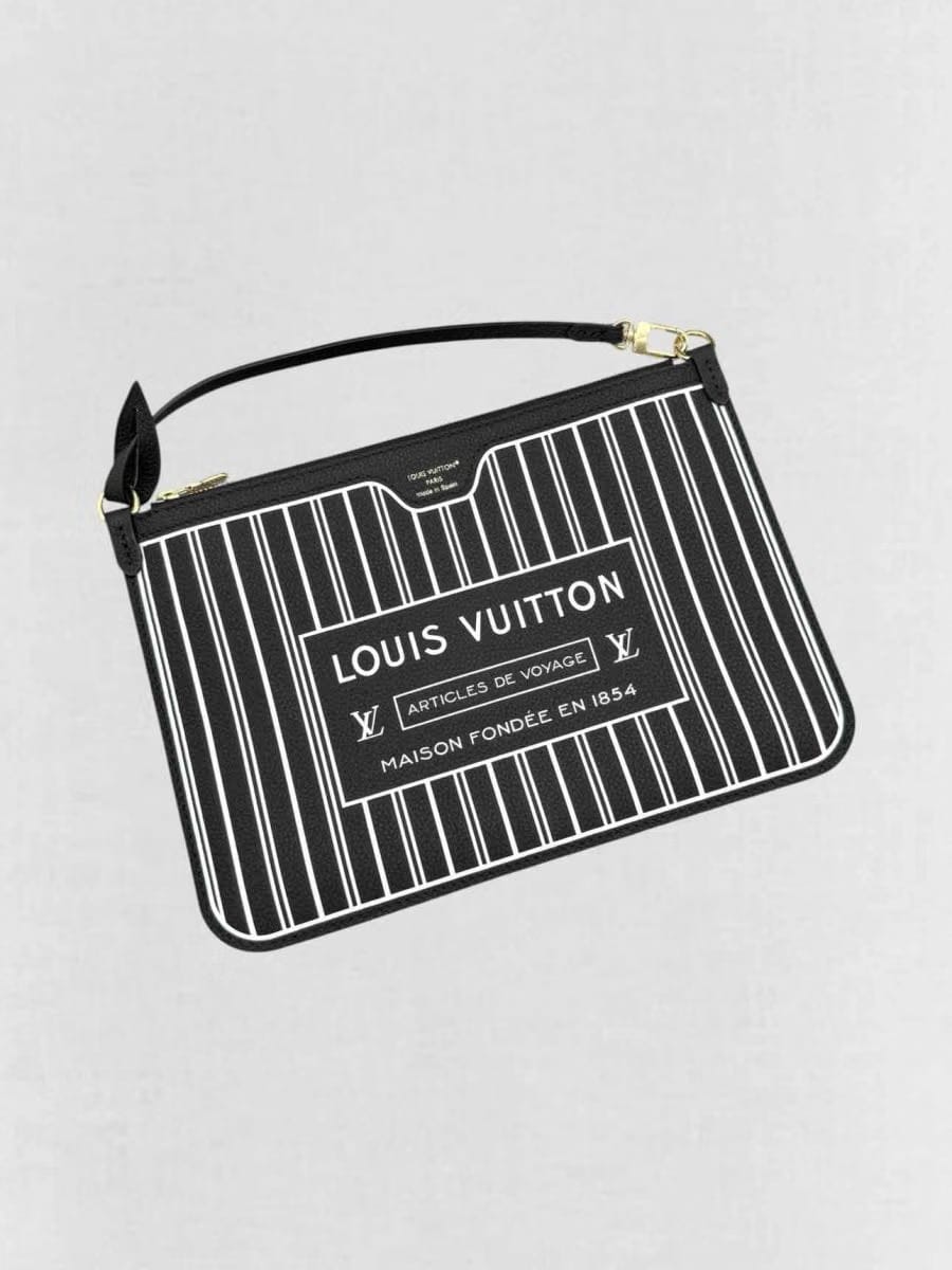 LOUIS VUITTON Brown & Black Monogram Tote Bag