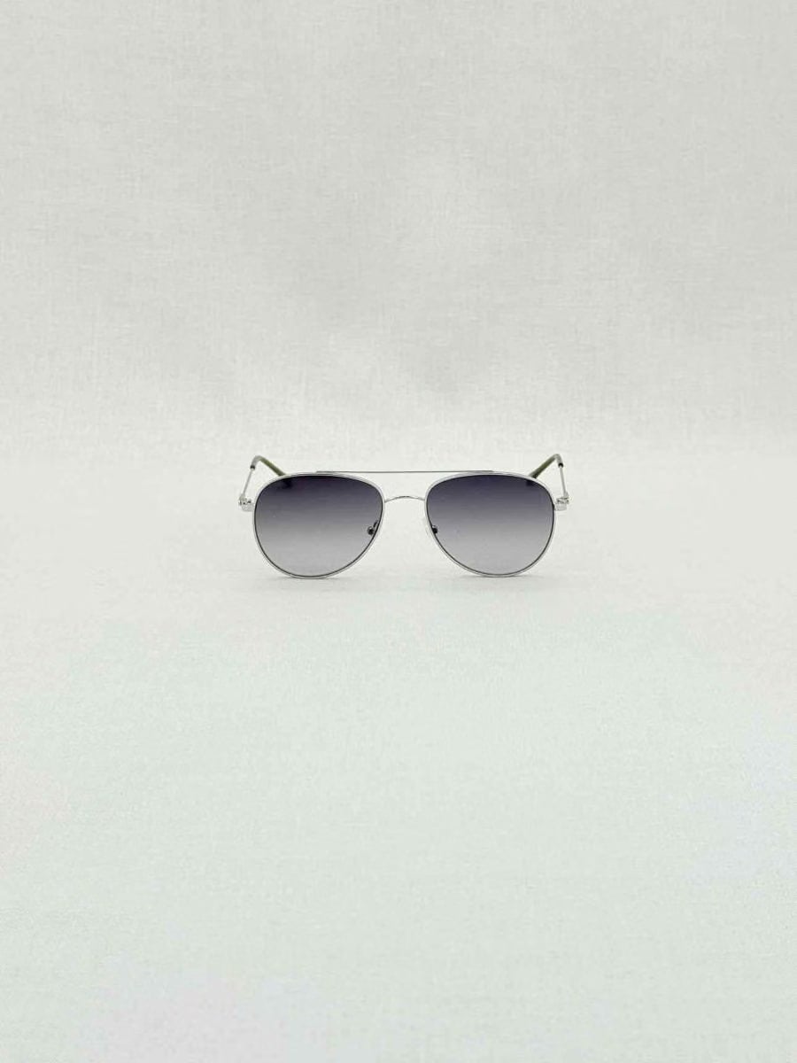 CALVIN KLEIN Silver Tone Sunglasses