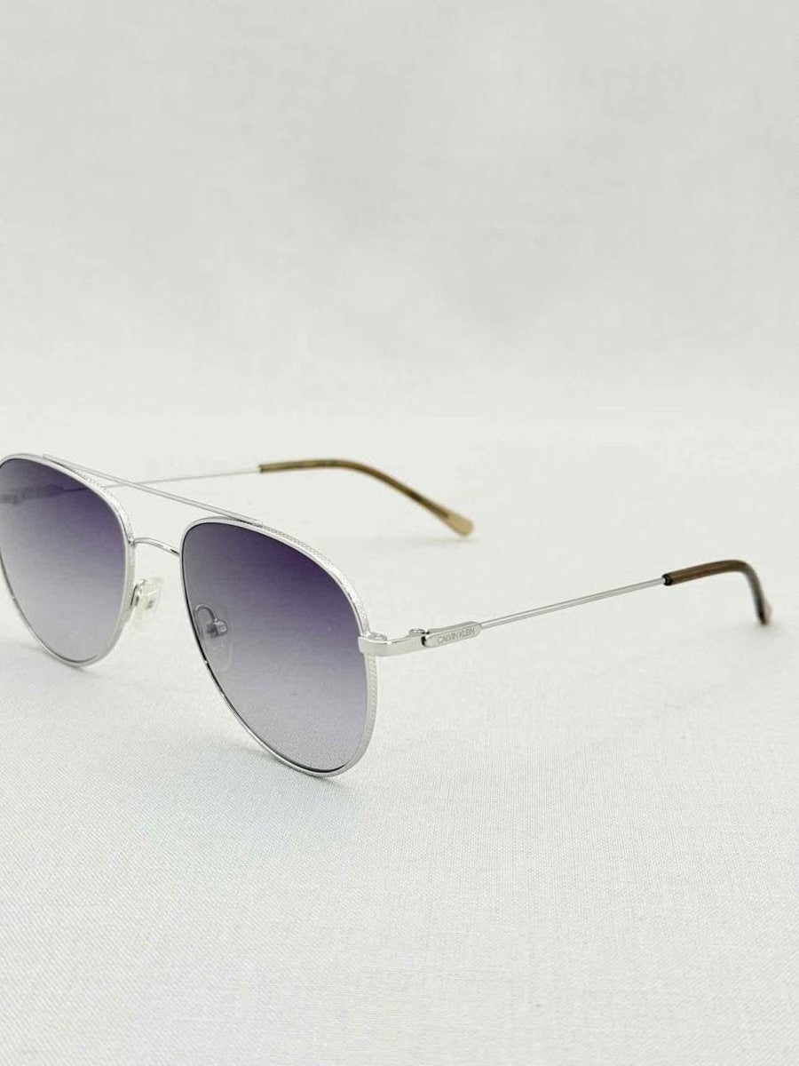 CALVIN KLEIN Silver Tone Sunglasses