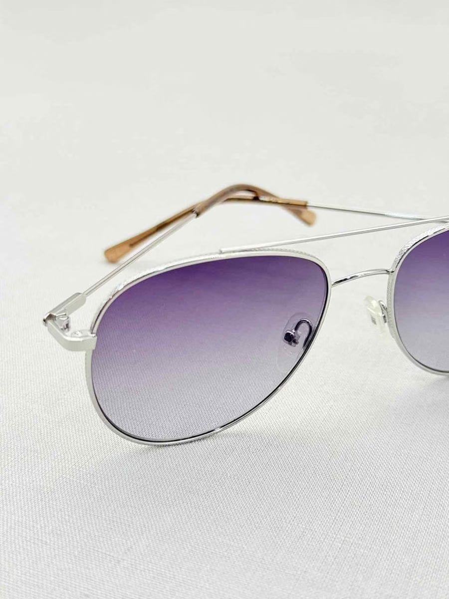 CALVIN KLEIN Silver Tone Sunglasses