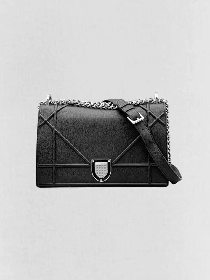 CHRISTIAN DIOR Diorama Black Shoulder Bag
